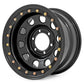 Steel Simulated Bead Lock Wheel | Black | 17x9 | 6x5.5 | 4.25 Bore | -12