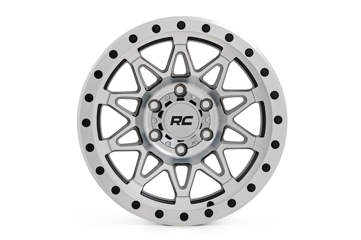 Rough Country 78 Series Wheel | Simulated Beadlock | Full Machine | 18x9 | 8x6.5 | -12mm