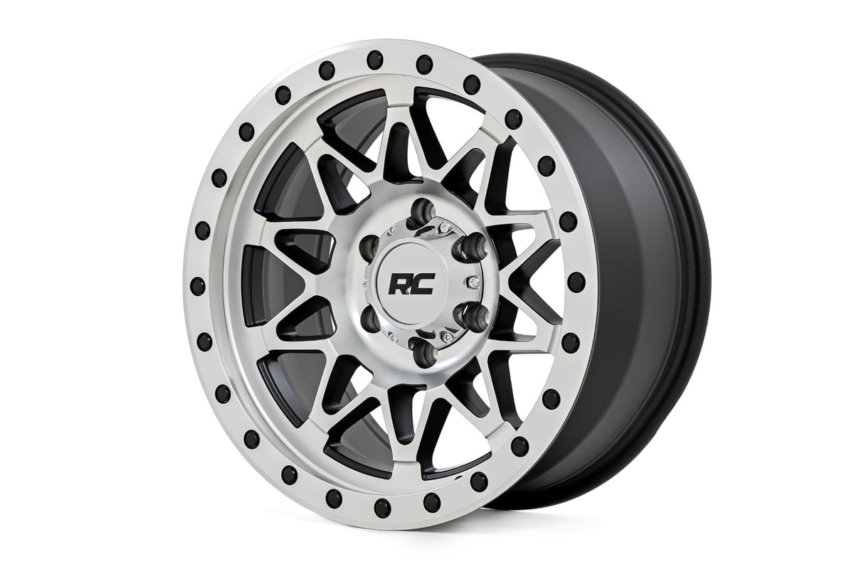 Rough Country 78 Series Wheel | Simulated Beadlock | Full Machine | 18x9 | 6x5.5 | +0mm