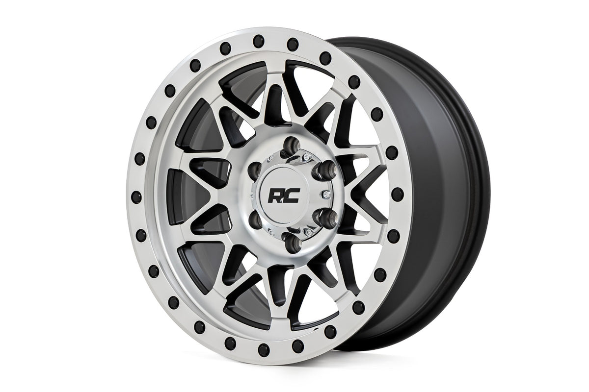 Rough Country 78 Series Wheel | Simulated Beadlock | Full Machine | 18x9 | 8x180 | 0mm