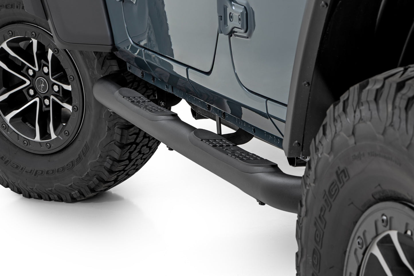 Nerf Steps | 3-Inch Tube | 4 Door | Jeep Wrangler Unlimited 2WD/4WD (2018-2026)
