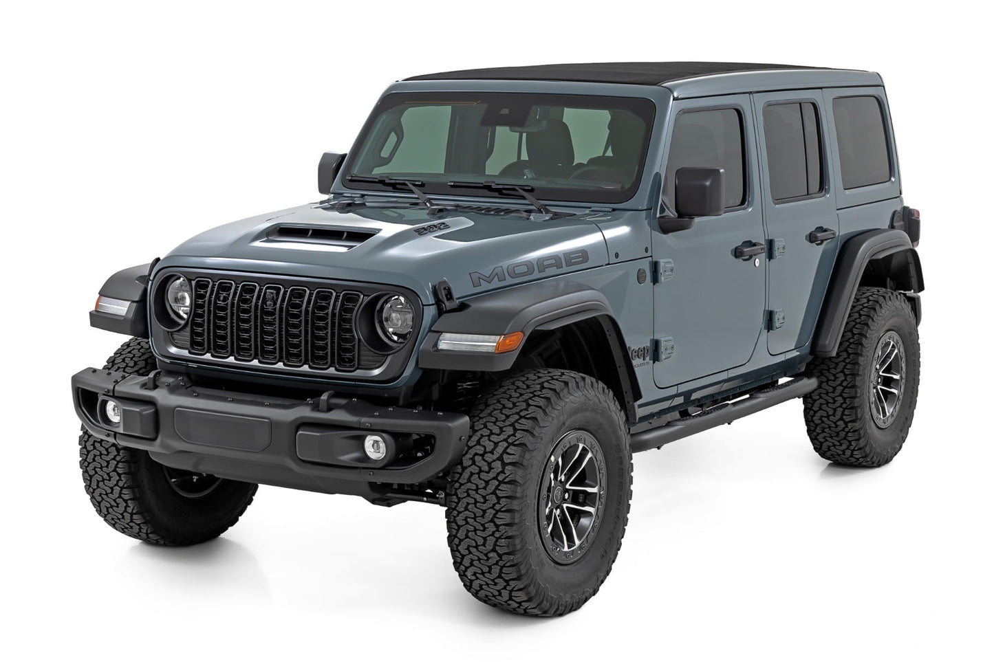 Nerf Steps | 3-Inch Tube | 4 Door | Jeep Wrangler Unlimited 2WD/4WD (2018-2026)