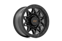 Rough Country 78 Series Wheel | Simulated Beadlock | Black | 18x9 | 8x170 | -12mm