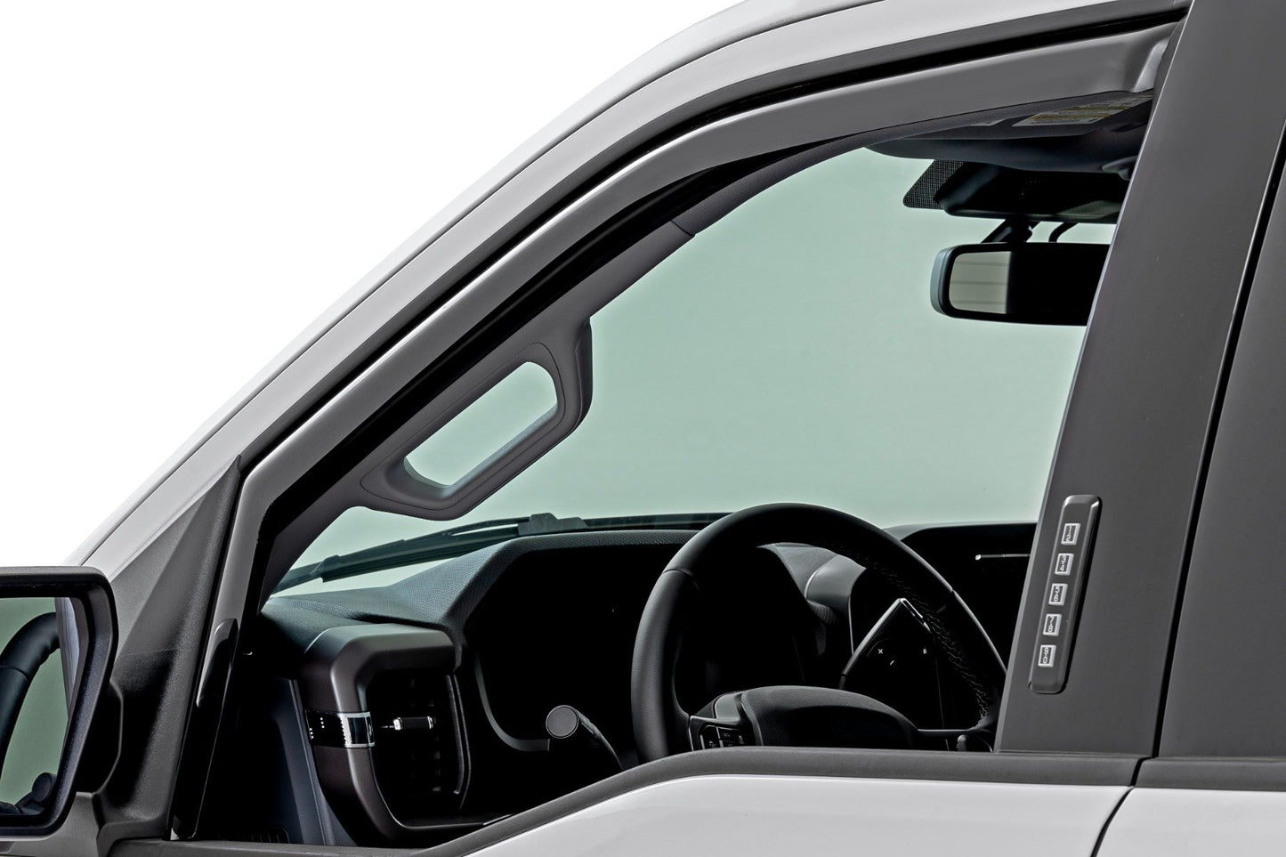 Side Window Deflectors | In Channel Rain Guard | Ford F-150/Lightning/F-250/F-350/Raptor (15-26)