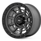 Rough Country 85 Series Wheel | Simulated Beadlock | Gunmetal Gray/Black | 17x9 | 8x6.5 | +0