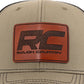 Rough Country Hat | Black Mesh | Rough Country Patch | Brown/Leather - Richardson 112