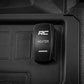 Rocker Switch | Cab Heater | 2x1 with Logo | Blue Back Light