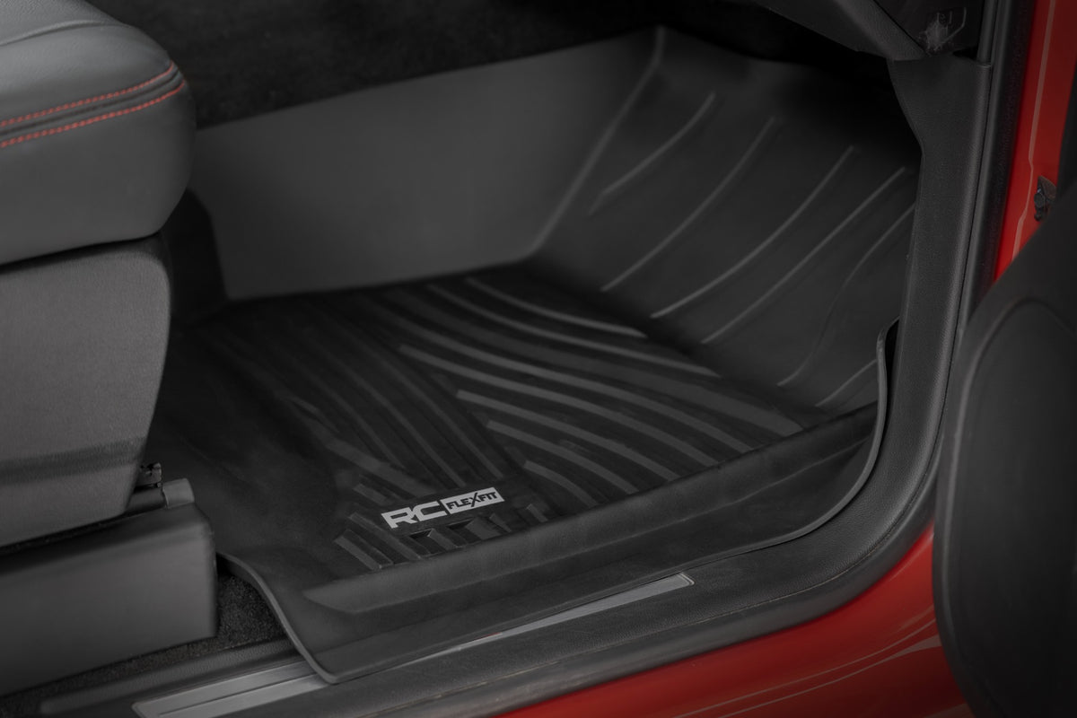 Flex-Fit Floor Mats | FR & RR | FR Bucket | Crew | Chevy/GMC 1500/2500HD/3500HD 2WD/4WD