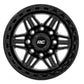 Rough Country 76 Series Wheel | Simulated Beadlock | Gloss Black | 17x9 | 8x6.5 | -12mm
