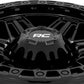 Rough Country 76 Series Wheel | Simulated Beadlock | Gloss Black | 17x9 | 6x5.5 | -12mm