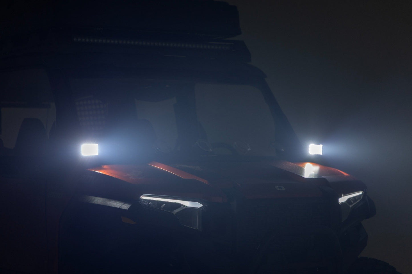 LED Light Kit | Front Mount | 2" Black Pair | Amber DRL | Polaris XPEDITION ADV 5