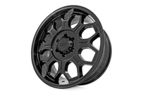 Rough Country 77 Series Wheel | One-Piece | Semi Gloss Black | 20x9 | 6x135 | 0mm