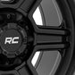 Rough Country 79 Series Wheel | One-Piece | Semi Gloss Black w/Gunmetal Ring | 17x8.5 | 6x5.5 | 0mm