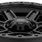 Rough Country 79 Series Wheel | One-Piece | Semi Gloss Black w/Gunmetal Ring | 17x8.5 | 6x5.5 | 0mm