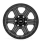 Rough Country 79 Series Wheel | One-Piece | Gunmetal Gray w/Black Ring | 17x8.5 | 6x5.5 | 0mm