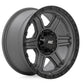Rough Country 79 Series Wheel | One-Piece | Gunmetal Gray w/Black Ring | 17x8.5 | 6x5.5 | 0mm