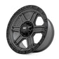 Rough Country 79 Series Wheel | One-Piece | Gunmetal Gray w/Black Ring | 17x8.5 | 6x5.5 | 0mm