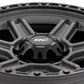 Rough Country 79 Series Wheel | One-Piece | Gunmetal Gray w/Black Ring | 17x8.5 | 6x5.5 | 0mm