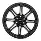 Rough Country 81 Series Wheel | One-Piece | Semi Gloss Black w/machined spokes | 20x10 | 6x5.5 | -19