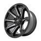 Rough Country 81 Series Wheel | One-Piece | Semi Gloss Black w/machined spokes | 20x9 | 5x150 | +18m