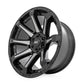 Rough Country 81 Series Wheel | One-Piece | Semi Gloss Black w/machined spokes | 20x9 | 8x180 | 0mm