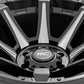 Rough Country 81 Series Wheel | One-Piece | Semi Gloss Black w/machined spokes | 20x9 | 5x5.5 | 0mm