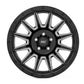 Rough Country 90 Series Wheel | One-Piece | Gloss Black w/machined spokes | 20x10 | 8x170 | -19mm