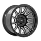 Rough Country 90 Series Wheel | One-Piece | Gloss Black w/machined spokes | 20x10 | 8x170 | -19mm