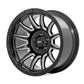 Rough Country 90 Series Wheel | One-Piece | Gloss Black w/machined spokes | 20x10 | 6x5.5 | -19mm