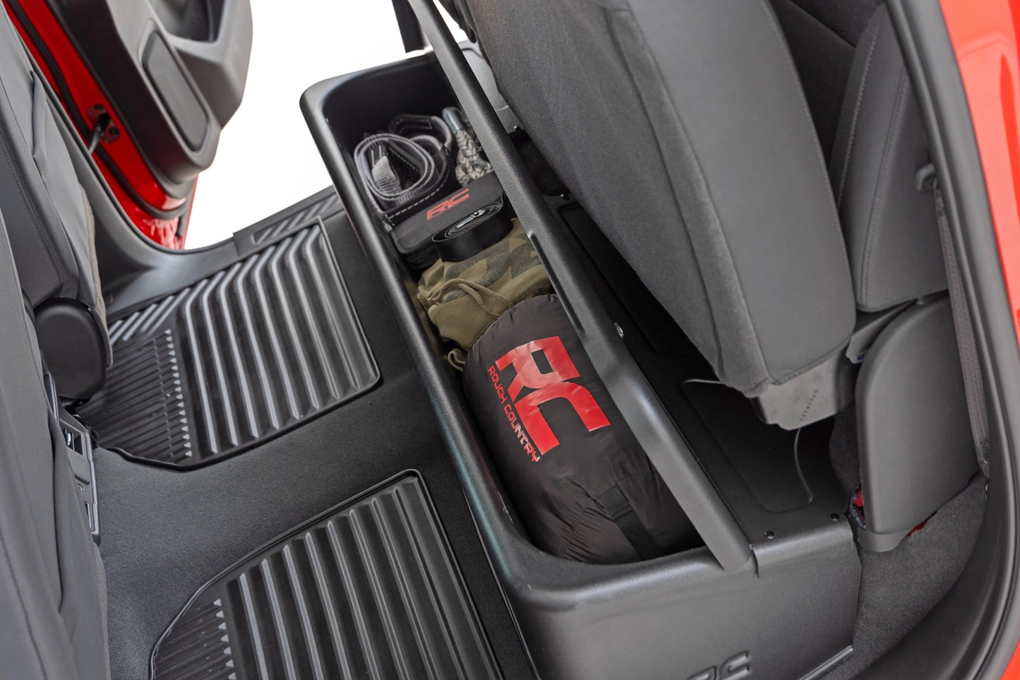 Under Seat Storage with Locking Lid | Double Cab | Chevy/GMC 1500/2500HD/3500HD (19-26 & Classic)