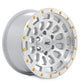 Rough Country 87 Series Wheel | Simulated Beadlock | Full Machine | 17x8.5 | 6x5.5 | +0mm