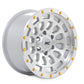Rough Country 87 Series Wheel | Simulated Beadlock | Full Machine | 17x8.5 | 5x5 | +0mm