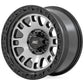 Rough Country 82 Series Wheel | One-Piece | Machined Semi Gloss Black | 18x9 | 6x5.5 | -12mm