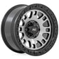 Rough Country 82 Series Wheel | One-Piece | Machined Semi Gloss Black | 18x9 | 6x5.5 | -12mm