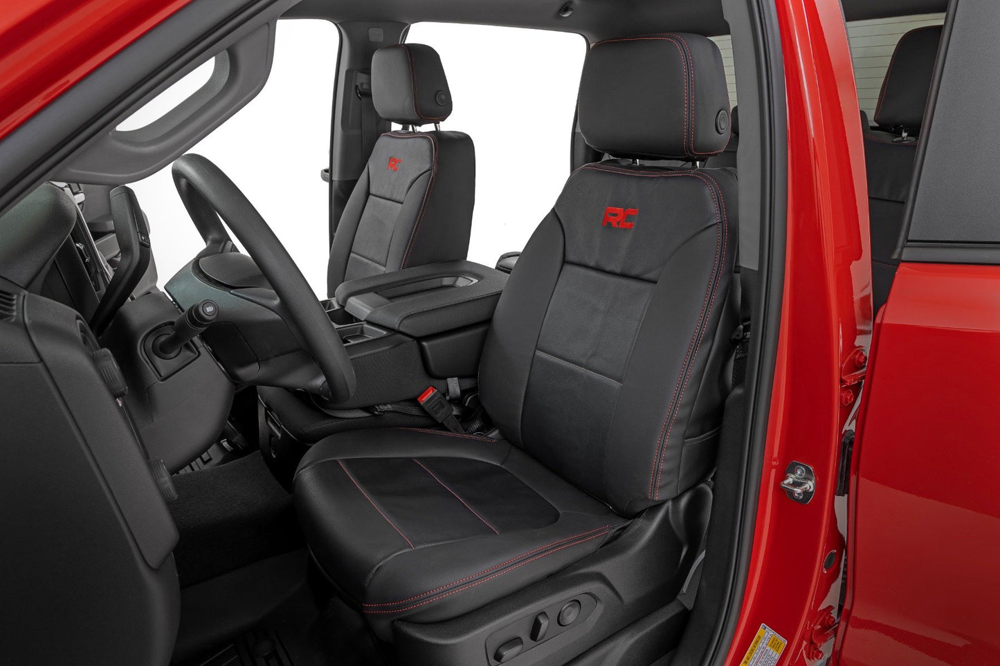 Leather Seat Covers | FR Bucket | RR 60/40 | Chevy/GMC Sierra 1500 (19-25)/Silverado 1500 (19-26)