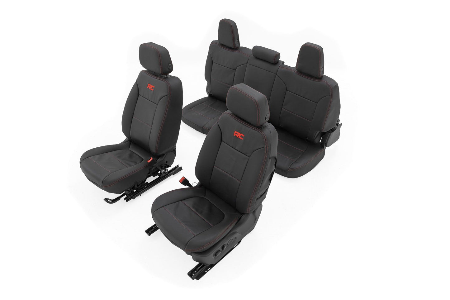 Leather Seat Covers | FR Bucket | RR 60/40 | Chevy/GMC Sierra 1500 (19-25)/Silverado 1500 (19-26)