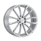 Status STMST 24X9.5 5X115 SLV BRSH-FC 15MM Wheels