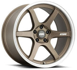 ESR AP6 Matte Bronze Machined Lip 18x9.5 5x100 et35 cb72.6