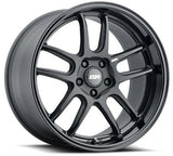 ESR Wheels AP8 Matte Black Gloss Black Lip 18x9.5 5x114.3 et35 cb72.6