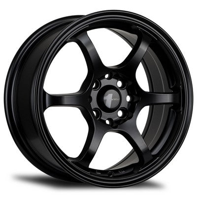 Avid 1 Wheels AV-02 MATTE BLACK 15x6.5 4x100/4x114.3 et38 cb73.1