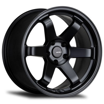 AV-06 MATTE BLACK 18x8 5x114.3 et35 cb73.1