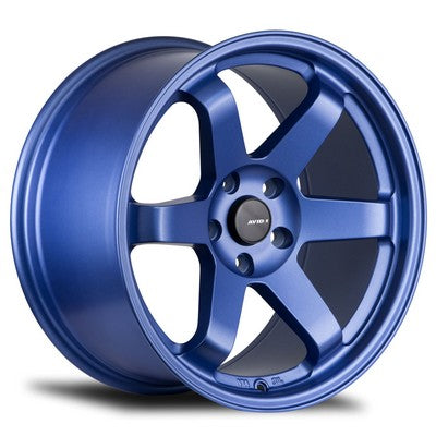 AV-06 MATTE BLUE 17x8 5x114.3 et35 cb73.1
