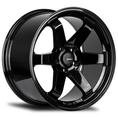 AV-06 Gloss Black 18x8.5 5x100 et35 cb73.1