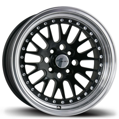 AV-12 Gloss Black 15x8 4x100 et15 cb73.1
