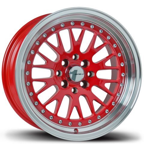 Avid 1 Wheels AV-12 RED 16x8 4x100/4x114.3 et25 cb73.1