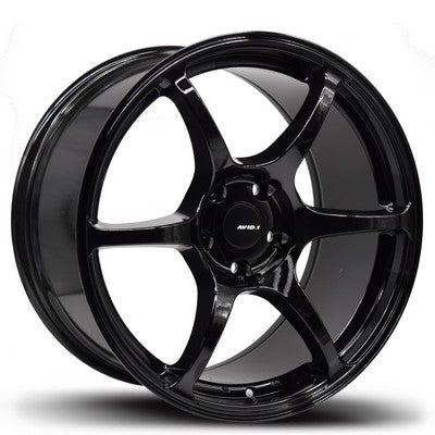 Avid 1 Wheels AV-26 GLOSS BLACK 18x8.5 5x114.3 et35 cb73.1