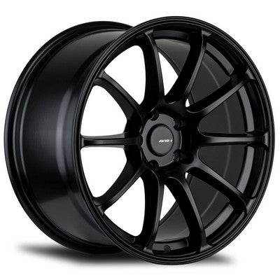 AV-27 MATTE BLACK 17x8 5x114.3 et35 cb73.1