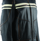 River Road Hoodlum Vintage Leather Jacket Black - Small