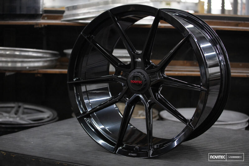 Vossen x Novitec NF10 21x9.5in - 5x114.3 BP - ET28 - Gloss Black Ferrari SF90 Front Wheel