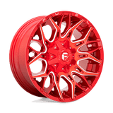 Fuel CANDY RED MILLED D771 22x12 8x165.1 Wheels